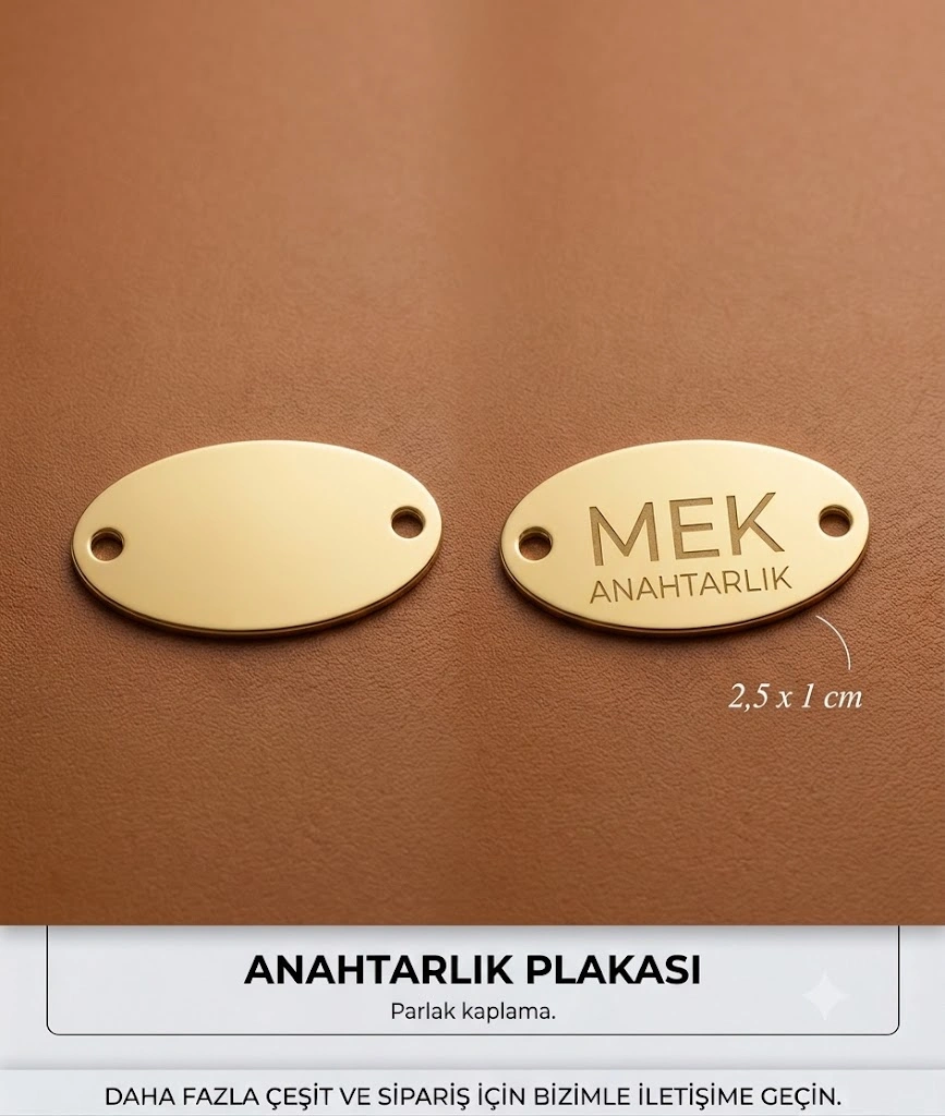 METAL ETİKET 100 adet  m02