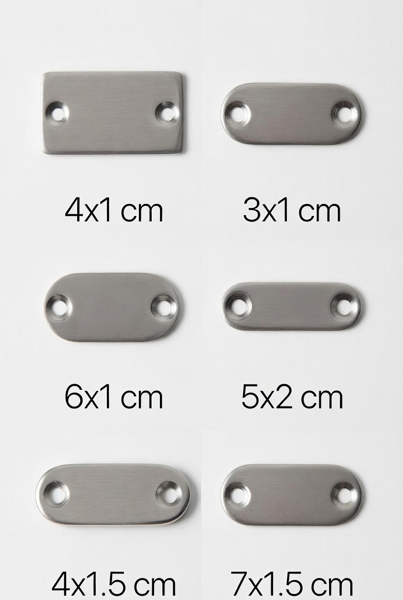 METAL ETİKET 100 adet  m08